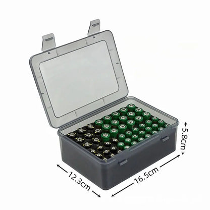 Battery Storage Organizer Holder Holds 54 AA AAA Batteries Battery Box Case Garage Container Home Drawer Organization Dispenser