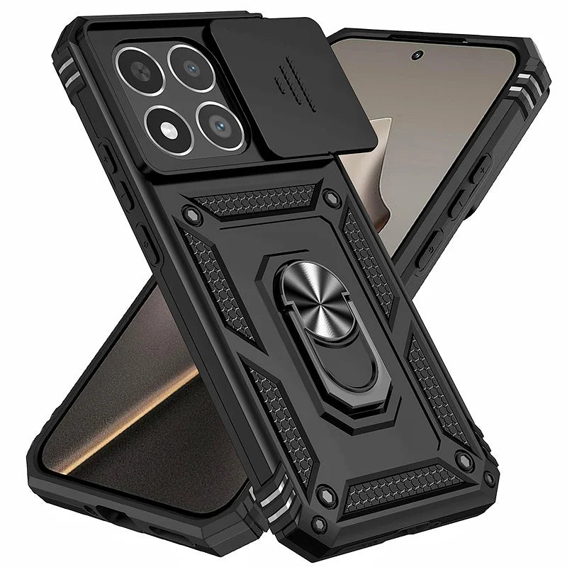 Armor Funda for Xiaomi 15T Pro 5G Case Car Magnetic Holder Ring Phone Case for Xiaomi 15 T Mi15tpro Xiaomi15T Lens Protect Cover
