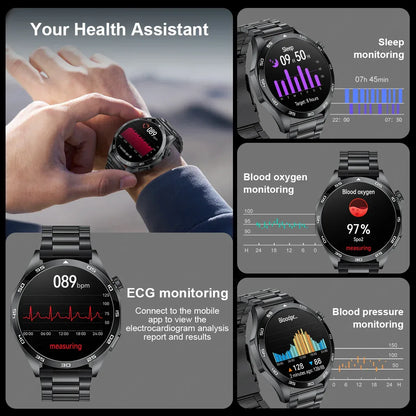 2025 Smart Watch Men Watch 4 Pro+ 1.50 Inch HD Screen Bluetooth Call ECG Heart Rate Health Monitoring Smartwatch For Android IOS