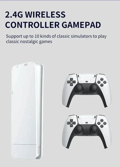 M15 Game Stick Mini TV Handheld Game Console 20000+Retro Game Wireless Gamepads Video Game 64G HD Output Two-player for PS1 Etc