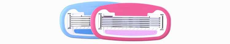 Colorlamb Whale Shape Women Razor with 5 Layer Skincare Soap Blades for Shaving Body Hair Removal Tool Safe Cleaning Shaver