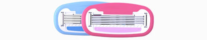 Colorlamb Whale Shape Women Razor with 5 Layer Skincare Soap Blades for Shaving Body Hair Removal Tool Safe Cleaning Shaver