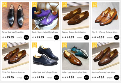 Classic Business Shoes Men Oxford Derby Genuine Leather Pointed Toe Fashion Lace Up High Quality Office Wedding Formal Shoe Male