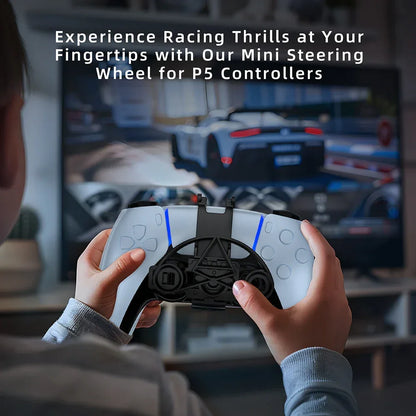 Mini Racing Wheel for Sony PS5 Game Controller 3D Printing Game Console Steering Wheel Handle Auxiliary Replacement Accessories
