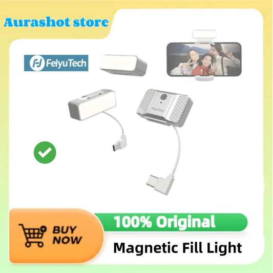 FeiyuTech Magnetic Fill Light Adjustable Brightness Color Temperature for VB4/4SE/Vimble3/3SE/SCORP Mini 2 Smartphone Stabilizer