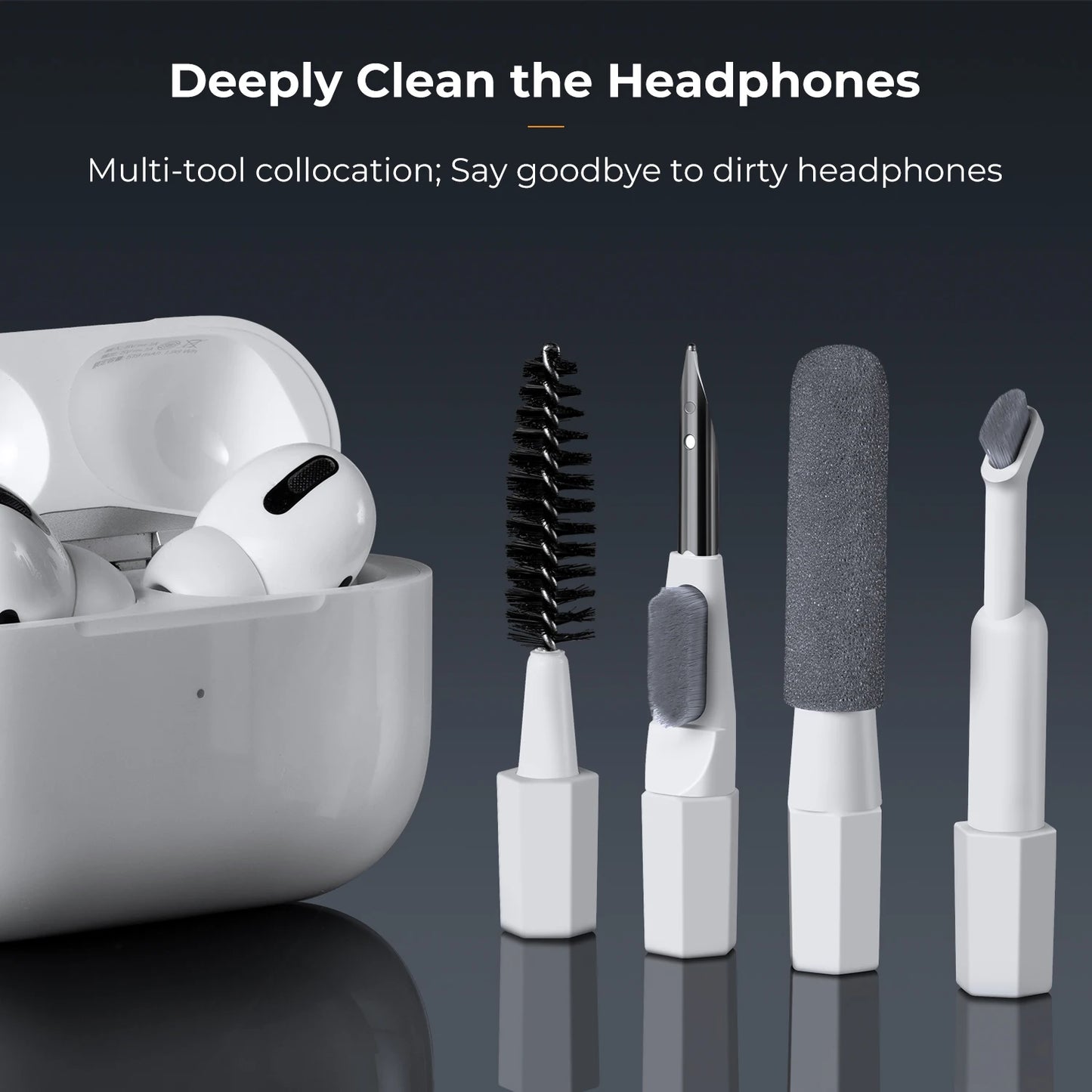 K&F Concept 20in1 iPhone AirPods Multifunction Cleaning Kits Brush Cleaning for Labtop Mobile Screen Keyboard Camera Lens