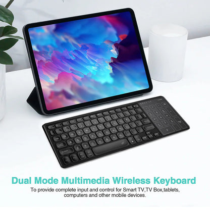 Backlight Bluetooth Wireless Keyboard with Touchpad Ergonomic Keyboard For Android Windows Desktop Laptop PC TV Box 78 Keys