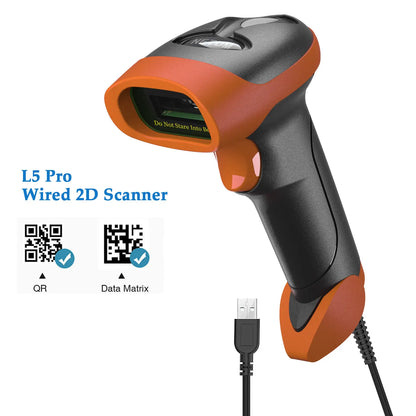 NETUM L8BLPro  Blueooth Wireless 2D Barcode Scanner QR Barcode Reader PDF417 Automatic Sensing for Pos Scanning