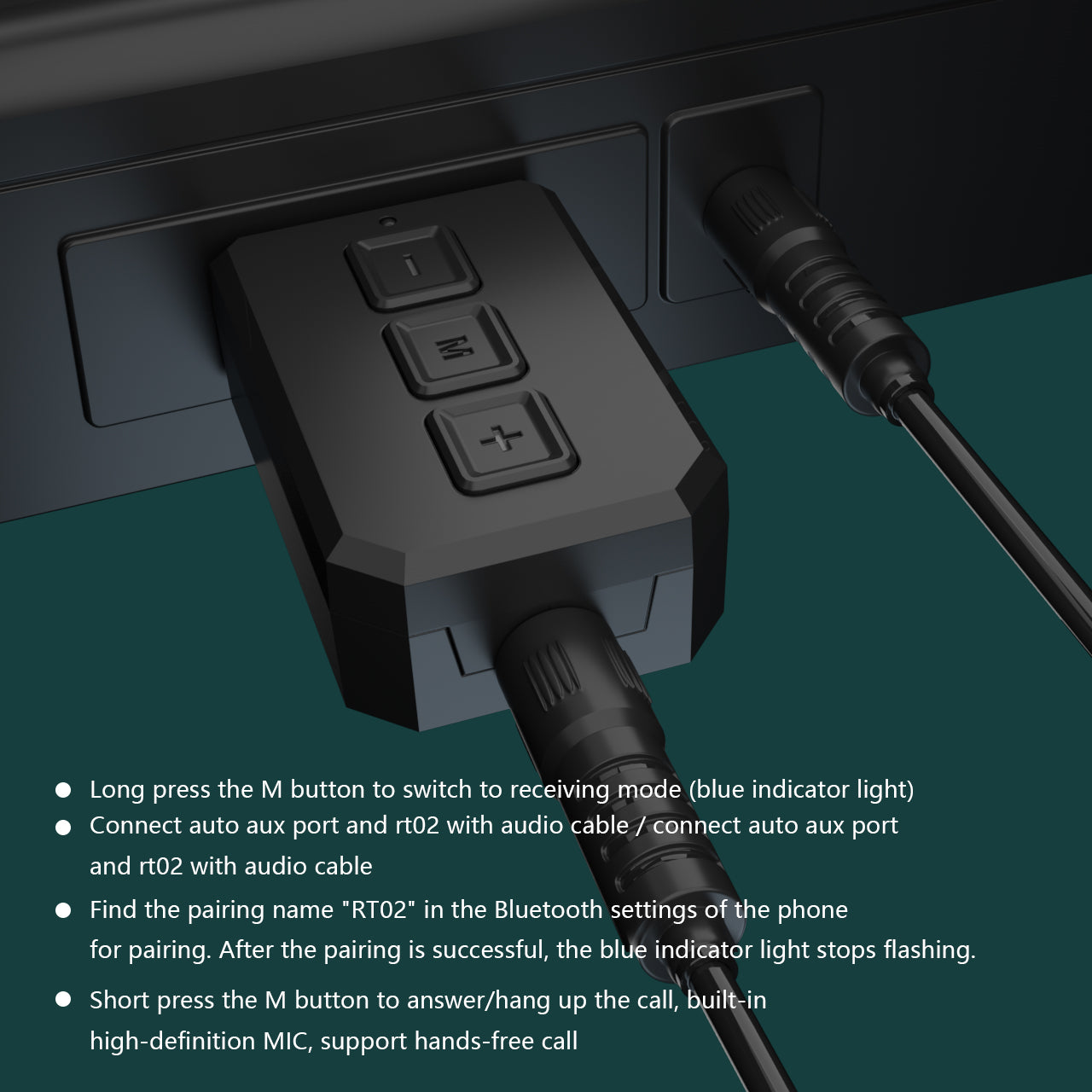 Grwibeou Wireless 2 in 1 USB Bluetooth 5.0 Dongle Adapter for PC TV Speaker Wireless Mouse Music Audio Receiver Transmitter Aptx