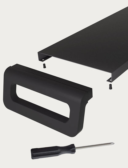 Computer Monitor Stand with 4 USB 3.0 Ports Durable Metal Monitor Support PC Keyboard Organizer Laptop Desktop Black Desk Stand