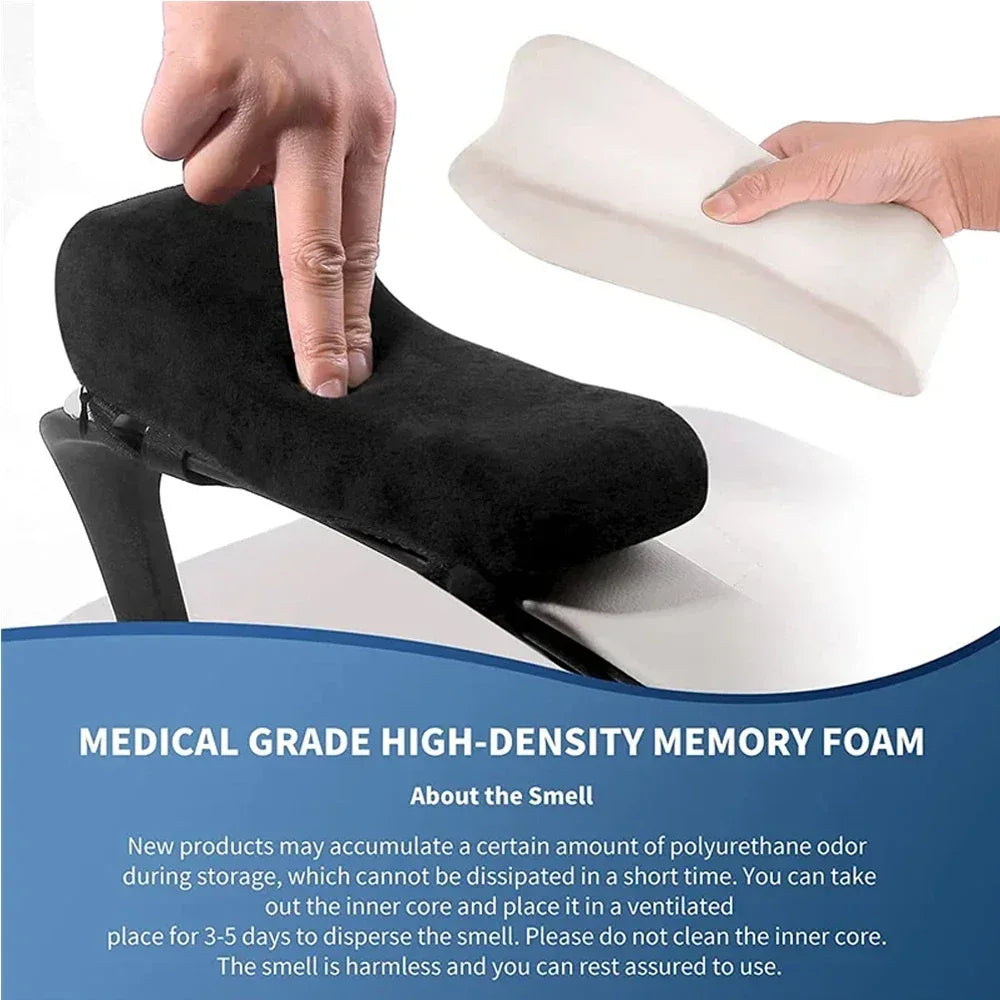 Office Chair Arm Pads with Cooling Gel,Memory Foam Armrest Pads for Gaming Chair Arm Rest Covers for Desk Chair Armrest Cushions