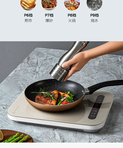 Midea Induction Cooker 2200W High Power Home Cooktop Built-in Timer Hotpot Cooker C22-Micca708 220V