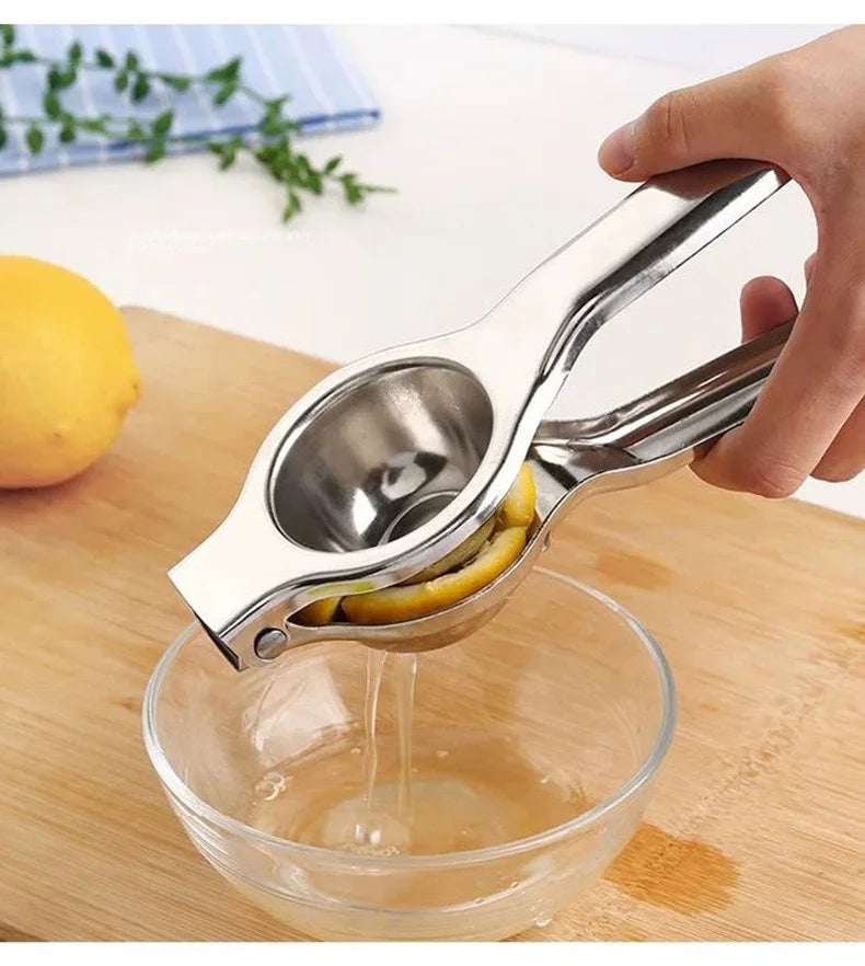 Stainless steel lemon squeezer, manual high-efficiency juicer, and compatible with a variety of fruits