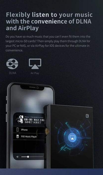 Zycbeautiful for fiiO M11 HIFI Music MP3 Player with Balanced Output/Support WIFI/Air Play/Spotify