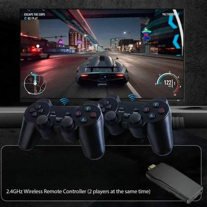 M8 4K HD Output Retro Video Game Console 2.4G Dual Wireless Controller Home TV Plug and Play Game Stick
