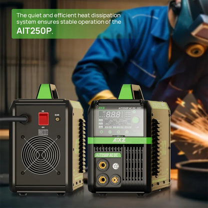 AIXZ 250A 5 in 1 HF TIG Welder AC/DC Aluminum Welding MMA/ARC/Argon Digital Pulse 2T/4T IGBT Inverter Stainless Welding Machine
