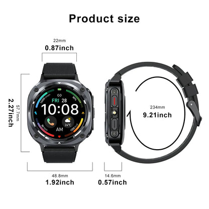 BWSMRIG New Men Smart Watch IP68 Waterproof Bluetooth call  Heart Rate Sleep Monitoring Sport Fitness Smartwatch for Android IOS