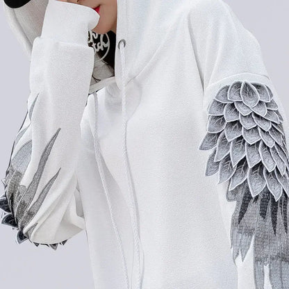 Sweatshirt for Men Hooded Embroidered Male Clothes Hip Hop Hoodies White Sweat Shirt Luxury No Brand Streetwear Autumn Cheap Emo