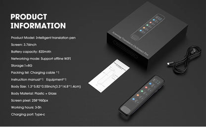 X10 Point Reading Translation Pen 3.76 Inches 142 Language Electronic Voice Scanning Pen Mutual Translation Dictionary Pen