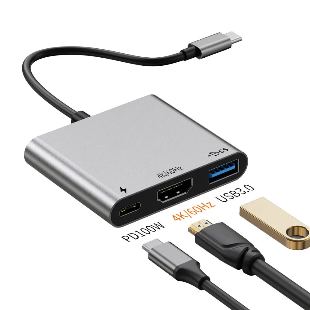 Hub USB-C hub all-in-one expansion dock 4K 60Hz type-C expansion dock HDMI support for Switch 2