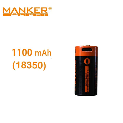 Manker 14500/18650/18350/21700 Battery for Flashlight