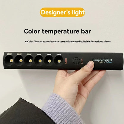 6 Modes Color Temperature Lamp Ick Rechargeable 2700KK6000K Photography Light Wand Lighting Motion Sensor Light Tester Tool A