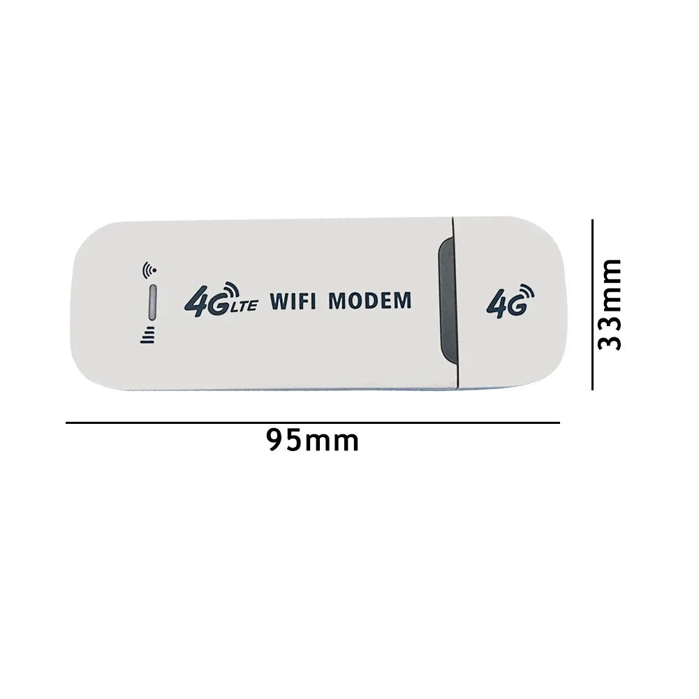 4G LTE Wireless USB Dongle Mobile 4G SIM Card Portable 150Mbps Modem Stick Pocket Hotspot Dongle Mobile Broadband