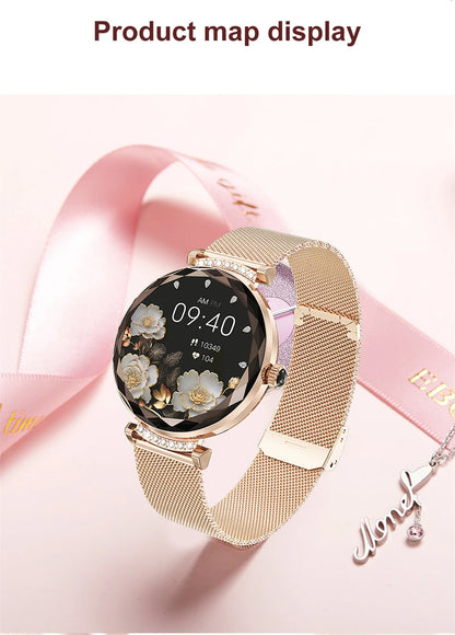 LIGE Fashion Ladies Smart Watch NX7 Pro AMOLED Screen Health Monitoring BT Call Female Women Sport Fitness Tracker Smartwatch