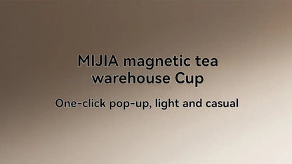 2025 Mijia Magnetic Tea Warehouse Cup Portable 800ml Tritan One-touch Pop-up Lid Water Bottle Tea Filtration Water Cup