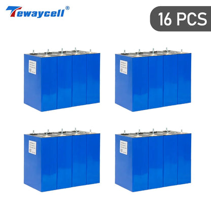 Tewaycell 3.2V 315Ah 320Ah Lifepo4 Lithium Ion Battery 12V 24V 48V Rechargeable Battery Pack for DIY Home Energy Storage