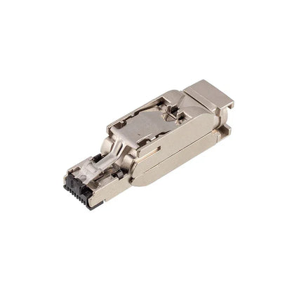 Straight RJ45 Data Fast connect Plug 4pin 8pin Industrial Metal Straight Ethernet RJ45 Connector CAT5E CAT6A Profinet RJ45 Plug