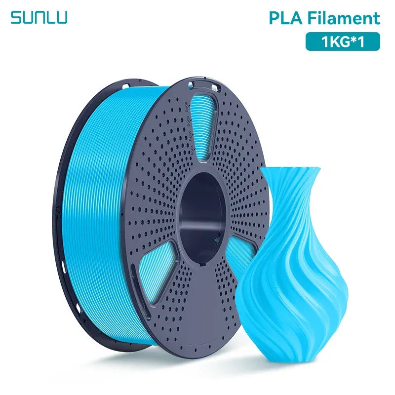 SUNLU 1KG PLA /Clear 3D Printer Filament 1.75mm 1000g Spool (2.2lbs) Neatly Arranged No Knot Filament Fit Most FDM Printer