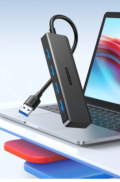 UGREEN USB 3.0 HUB 4 Ports USB-C HUB Slim for Mouse Keyboard Compatible with MacBook Pro Air Laptop Desktop PC Xbox PS5 Splitter
