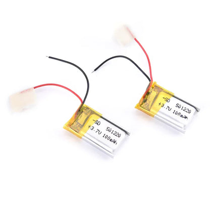 1Pc New 3.7V 100mAh LiPo 1S Polymer Rechargeable Battery Anki Overdrive Headset