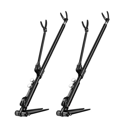 Shawto 2.1M Stainless Steel Thickened Telescopic Fishing Rod Holder 7 Section Bracket Rack Pole Stand Fishing Tools