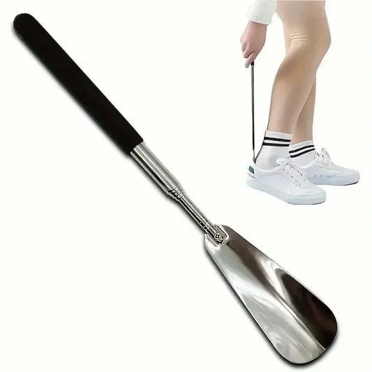1PC Shoehorn retractable stainless steel shoe puller, shoe assistant, suitable for both men and women , schoenlepel, shoe horn by PDG ibma