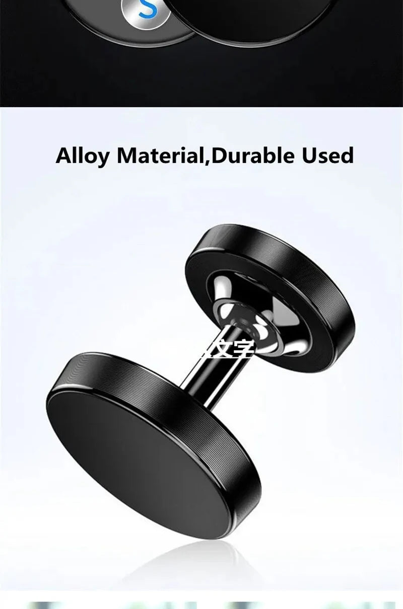 Creative Dual Axis Alloy magnetic car bracket 720 ° rotation Double ball magnetic phone holder for Any model phone