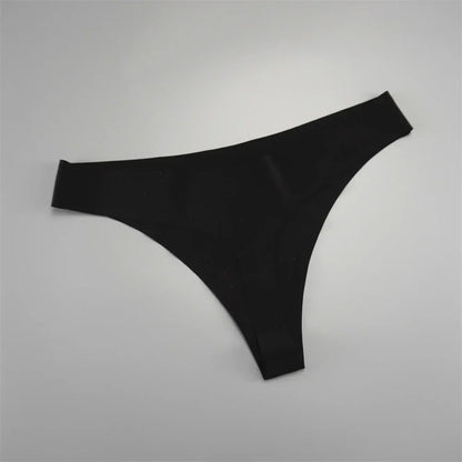 7 PCS/Set Fast Send Seamless Thong Women G String Sexy Ice Silk Panty Female Underwear Fitness Panties Plus Size