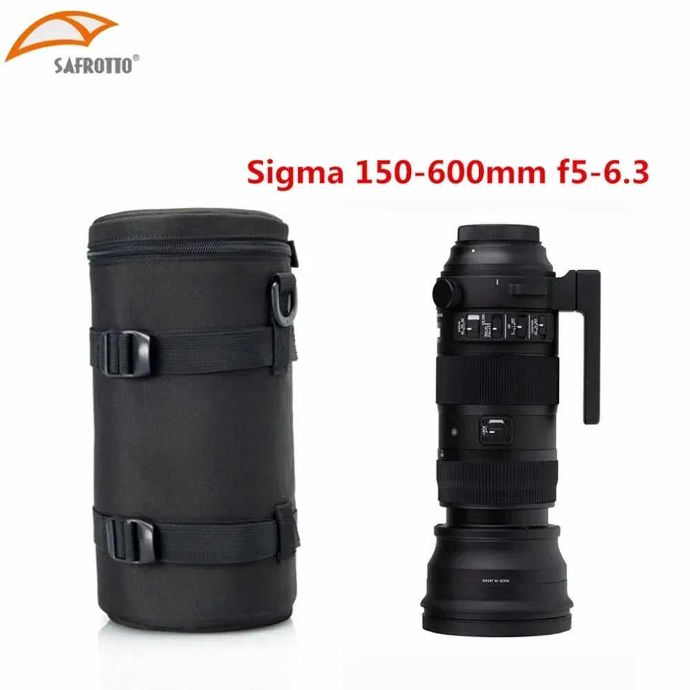 13x29.5cm Camera Lens Pouch Case Bag for Tamron 150-600mm Sigma 150-600 60-600mm, 150-500 & Nikon 200-500mm lenses