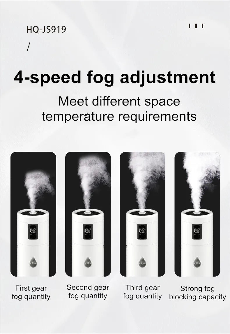 100-240V Humidifiers for Large Room Wholehouse Humidifier 2000 sq.ft.Honovos 17L/4.5Gal Ultrasonic Cool Mist Large Humidifier