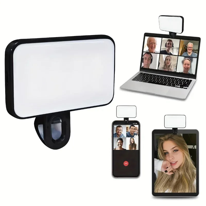 Portable Rechargeable LED Fill Light Mini Selfie Fill Light for Mobile Phone Computer