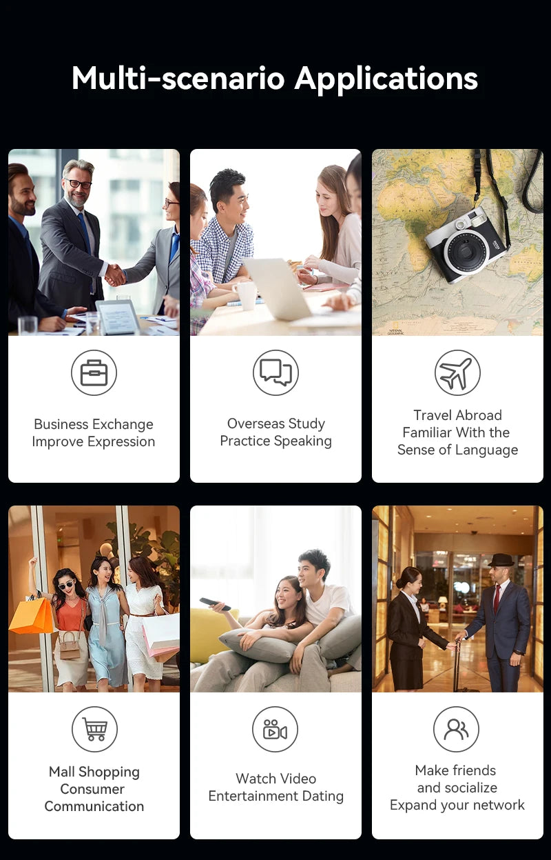 2026 New M30 Smart Voice Translator 139 Online Languages 14 Offline WIFI Photo Recording Dictionary Translation Business Travel