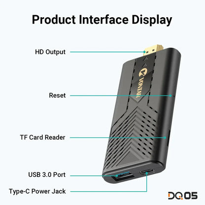 VONTAR DQ05 4G 32G TV Stick Android13 ATV UI Rockchip RK3528 Quad Core 64bit Cortex A53 Support 8K Video 4K 60fps Wifi6 BT5.0