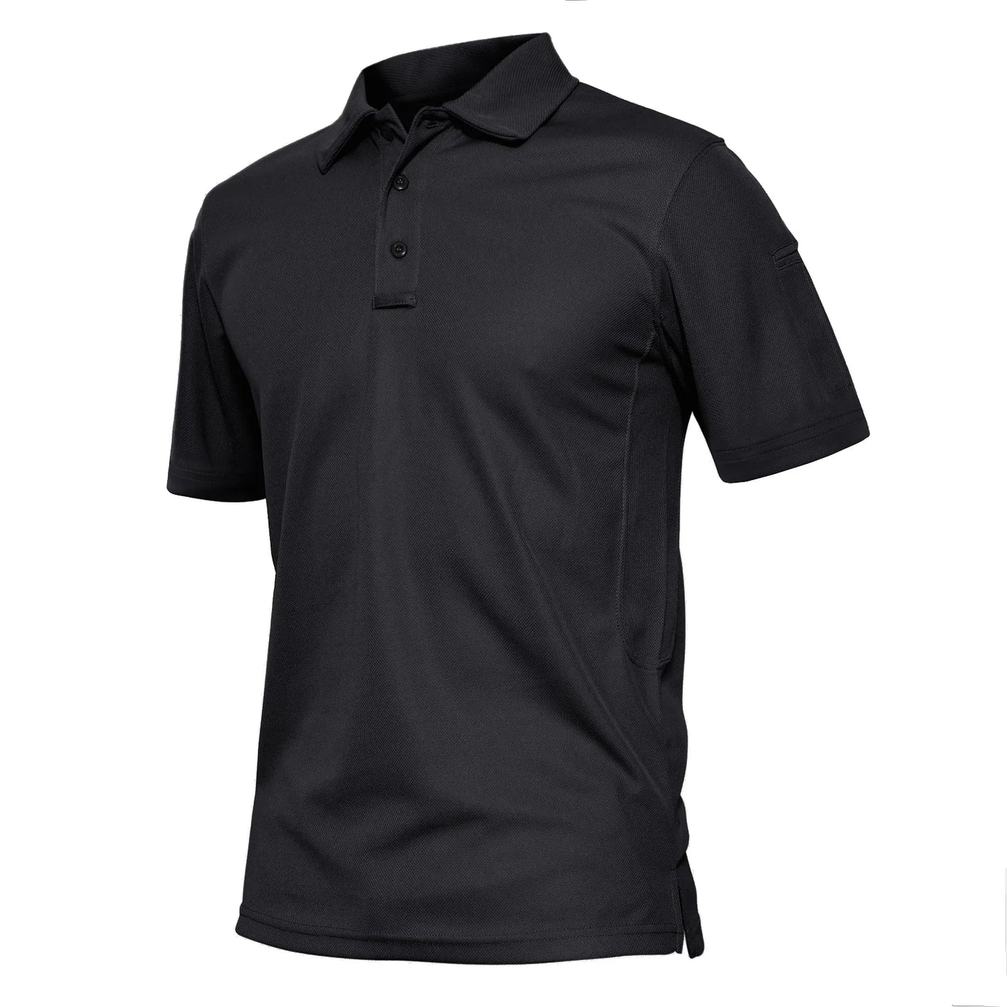 KEFITEVD Summer Golf T-shirts Men's Short Sleeve Quick Drying Polo Shirt Lightweight Outdoor Hiking Camping T-shirts Tee Tops