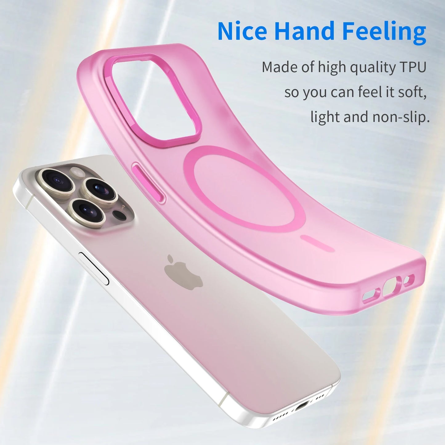 Magnetic Wireless Charge For Magsafe Case for iphone 17 Air 16E 16 15 14 13 12 11 iphone17 Pro Max Plus Matte TPU Bumper Cover