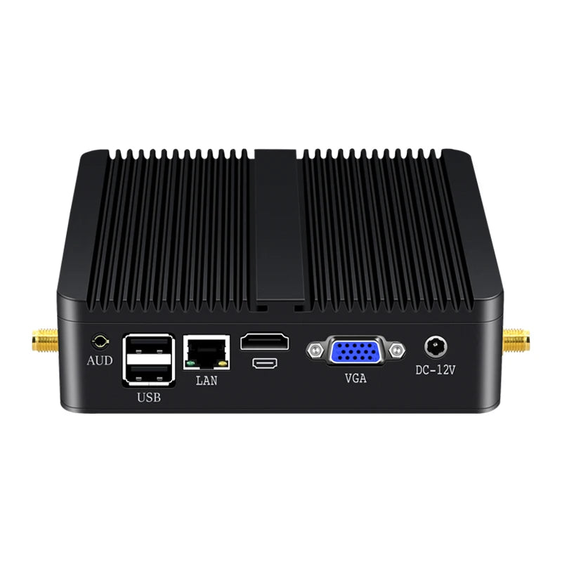 XCY Fanless Mini PC Intel Core I7 4500U I5 4200U Gigabit Ethernet HDMI VGA Display 8x USB Ports Support WiFi Windows Linux