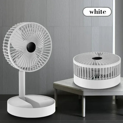 Desktop fan charging model, long endurance USB foldable mini retractable fan, dormitory portable desktop electric fan