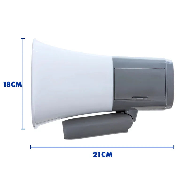 Megaphone Speaker Foldable Handle Portable Bullhorn For Selling Promotions Safe Drills Cheerleading Fans Coaches Outdoor Sports