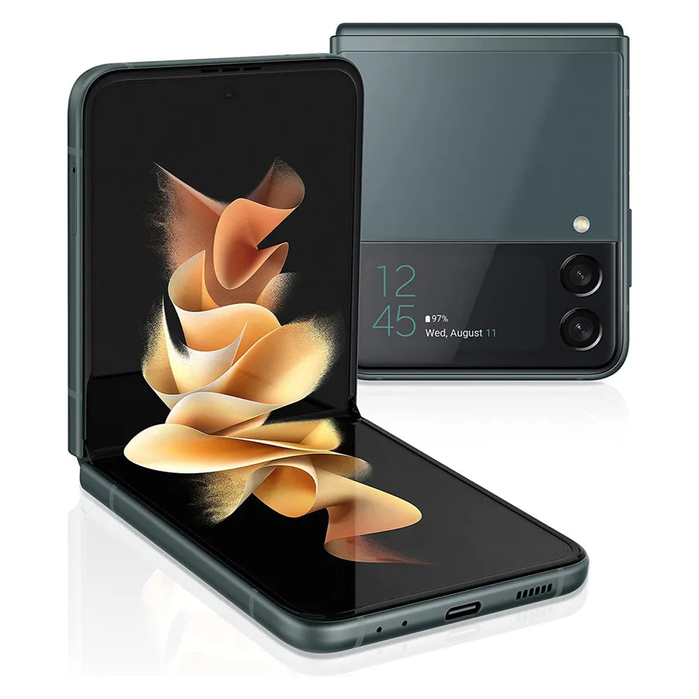 Samsung Galaxy Z Flip3 Flip 3 5G F711U1 F711N F711B 6.7" 8GB 128/256GB NFC Snapdragon Chipset Unlocked Foldable Smart Phone