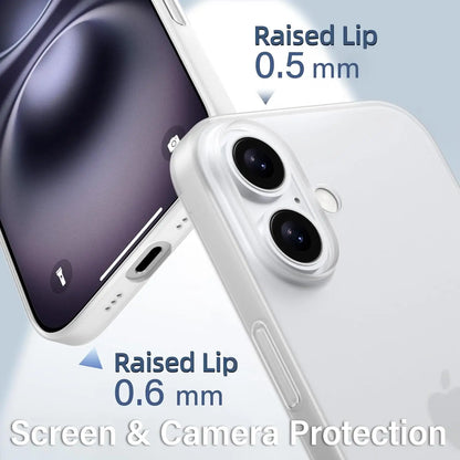 Slim Thin Translucent Matte Case For iPhone 17 Air 17E 16E 16 Pro Max 15 Plus 14 13 12 11 Anti-Fingerprint Phone Cover Accessory